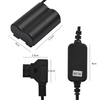 V-Mount D-TAP Netzteilkabel zu CP-W235 Dummy-Akku DC-Koppler-Ladegerät Ersatz für Fujifilm X-T4