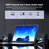 V128 Mini USB 2.1 Stereo Sound Lautsprecher Desktop Computer Subwoofer Heimniederfrequenzverstärker für Telefon Notebook