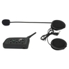 V6-1200 Motorrad Bluetooth Headset / Gegensprechanlage 1200M Freisprecheinrichtung Interphone Helm Headset Schwarz für sechs Motorradfahrer
