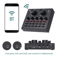 V8 Handy Soundkarte Bluetooth Mikrofon Live USB Externe Soundkarte DSP Chip 12 Soundeffekte für Telefon Computer PC Audio Broadcast