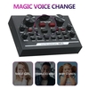 V8II Live Soundkarte BT Begleitung Audio Mixer mit Soundeffekten Broadcasting Recording Network Singen auf Handys Laptop
