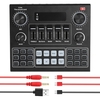 V9 Live Soundkarte BT Begleitung Audio Mixer mit Soundeffekten Broadcasting Recording Network Singen auf Handys Laptop