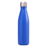 Vakuumisolierte Wasserflasche aus 500 ml Edelstahl,  Cola-Formflasche,  12 Stunden kalt und heiß wiederverwendbare,  auslaufsichere Sportflasche aus Metall