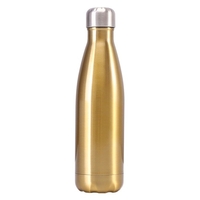 Vakuumisolierte Wasserflasche aus 500 ml Edelstahl,  Cola-Formflasche,  12 Stunden kalt und heiß wiederverwendbare,  auslaufsichere Sportflasche aus Metall
