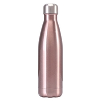 Vakuumisolierte Wasserflasche aus 500 ml Edelstahl,  Cola-Formflasche,  12 Stunden kalt und heiß wiederverwendbare,  auslaufsichere Sportflasche aus Metall