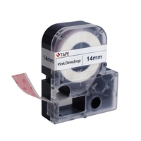 VariMark Colourful Label Tape Ersatz Selbstklebendes Label Maker Tape 14, 5 x 5, 5 m Wasserdicht und öldicht für die Home Office-Organisation Kabellogistik,  1 Rolle