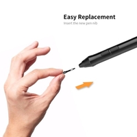 VEIKK P001 10-teilige Ersatzstiftspitzen Batteriefreier Stift Verschleißfeste Stiftspitze für VEIKK S640 A30 Grafiktabletts