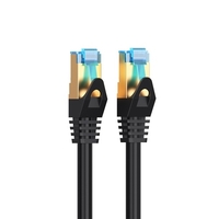 VENTION Cat 7-Ethernet-Kabel Gigabit-Fast-Speed-Flachnetzkabel RJ45-Kabel mit zwei Abschirmungen für Home Business 2M