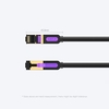 Vention CAT7 SSTP Ethernet-Kabel Vergoldetes Twited-Kabel PVC-Weichkabel Für Office Home Net Bar Hotel Schwarz 0, 5 m