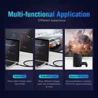 Vention HDMI Kabel 4K Digital HD Kabel 3D Videokabel Datenkabel 10.2Gbps 18Gbps Projektor Laptop TV LCD Monitor TV Box Kabel Schwarz 0.5m