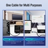 Vention HDMI Kabel 4K Digital HD Kabel 3D Videokabel Datenkabel 10.2Gbps 18Gbps Projektor Laptop TV LCD Monitor TV Box Kabel Schwarz 2m