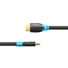 Vention HDMI Kabel 4K Digital HD Kabel 3D Videokabel Datenkabel 10.2Gbps 18Gbps Projektor Laptop TV LCD Monitor TV Box Kabel Schwarz 3m