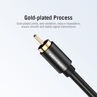 Vention RCA Koaxial Audio Video Kabel Cinch Stecker auf Stecker Koaxial Audio Kabel SPDIF Audio Verstärker Audio Video Kabel Metall Abschnitt 2m