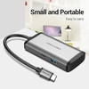 Vention TGAHB 5IN1 USB C HUB Typ C bis 4 * USB 3.0 + PD HUB Dock Multifunktionsadapter Konverter USB-C 3.1 Splitter Port USB-C HUB