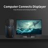 VENTION VGA-Verlängerungskabel VGA-Stecker / Stecker-HD-Adapterkabel Unterstützung 1080P Full HD für Laptop-PC-Projektor HDTV-Display und weitere VGA-fähige Geräte 10m / 32.81ft Schwarz