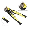 Verdrahtungswerkzeugsatz Enthält 24-10 AWG Multifunktionale Abisolierzange Cutter Crimper 230 Stück Isolierte Drahtklemmenverbinder 40 Stück Kabelbinder