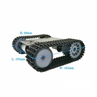 Verfolgungsroboter Smart Car Plattform Robotik Kits Roboter Panzer Raupenfahrwerk DIY Kit Solide Roboter Plattform Panzer Mobile Plattform Roboter Spielzeug Plattform für Arduino