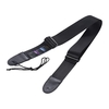 Verstellbare Gitarren-Schultergurt Nylon Gürtel Synthetik Leder endet mit 3 kleinen Taschen und 3er Gitarre Picks für Akustik Folk Classic E-Gitarren Bass
