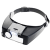 Verstellbare Juweliere Kopf Kopfband Lampe Lupe Beleuchtete Lupe Gläser Linse Lupe 2 LED Licht Visier für chirurgische Reparatur Precision Work Reading