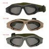 Verstellbarer Gürtel Schutzbrillen leichte Anti-Beschlag schlagfest Schutz Metallgitter Brillen für Airsoft Spiele Sport