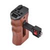 Verstellbarer Holz-Kamerakäfiggriff Links/Rechts Handgriff 1/4 Zoll Schraube ARRI-Style Halterung mit Cold Shoe Mount Mini-Schraubenschlüssel Kompatibel mit SmallRig Video Cage