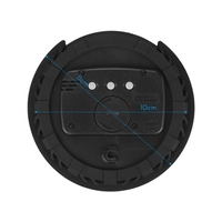 VERTECHnk SKY-100 Gitarrenschallloch Digitales Hygrometer- und Luftbefeuchtersystem Schalllochabdeckung Dia.100mm für EQ Acoustic Folk Guitars