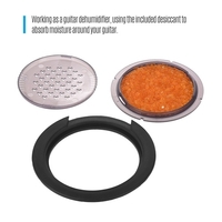 VERTECHnk SM-20 3-in-1 Akustikgitarren-Schalllochabdeckung Luftbefeuchter Feuchtigkeitsbehälter Luftentfeuchter für 99-101mm Gitarren-Schallloch
