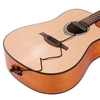 VERTECHnk VS-8M Aktivgitarre Schallloch-Tonabnehmer Humbucker + Mikrofon Doppel-Tonabnehmer-System mit 6, 35 mm Endpin Jack-Lautstärkeregler für Akustik-Folk-Gitarre