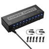 Verteiler für tragbare Gitarreneffekt-Stromversorgungsstationen 10 isolierte DC-Ausgänge für 9V / 12V / 18V-Gitarreneffekte