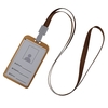Vertical Style Aluminiumlegierung Abzeichenhalter mit Lanyard
