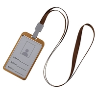 Vertical Style Aluminiumlegierung Abzeichenhalter mit Lanyard