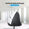 Vertikale kabelgebundene Maus Ergonomische optische 3-Tasten-Gaming-Büromaus für PC / Laptop Schwarz