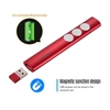 Vesine 2, 4 GHz RF Wireless Presenter mit USB-Empfänger Rotlicht Professionelle PowerPoint PPT Clicker Präsentation Fernbedienung Zeigestift Unterstützung Hyperlink Lautstärkeregler Wiederaufladbar für Schule und Büro