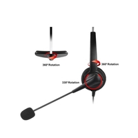 VH530 Professional Telefon Headset Clear Voice Noise Cancellation Kundenservice Wired Head-mounted-Kopfhörer 2.5mm Kopfhörer-Buchse für Call-Center-Digital Telephone