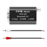 VHM338 Mini Bluetooth 5.0 Digitalverstärker Hifi Stereo Wireless Audio Receiver Endstufe 100W + 100W Auto-Soundverstärker