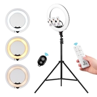 Video Light Kit mit 18 Zoll LED Ring Ring verstellbar 2m Stativ
