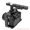 Videokamera-Käfig-Stabilisator Aluminium-Legierung für Panasonic GH5 / GH4 DSLR zum Mount Mic Monitor LED-Lichtfolie Making Zubehör