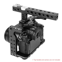 Videokamera-Käfig-Stabilisator Aluminium-Legierung für Panasonic GH5 / GH4 DSLR zum Mount Mic Monitor LED-Lichtfolie Making Zubehör