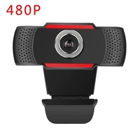 Videokonferenzkamera 480P HD-Webcam-Computerkamera mit Rauschunterdrückungsmikrofon USB Plug & Play für Videotreffen Online-Schulungsunterricht