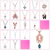 Viennois schöne Strass Opal Apple Anhänger Pullover lange Kette Halskette Modeschmuck für Frauen Mädchen