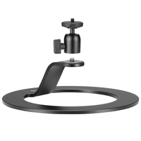 VIJIM LT04 Desktop-Projektor-Ständerhalterung mit 360° drehbarem Kugelkopf 1/4 Zoll Schraubverbindung Aluminiumlegierung 5kg Tragfähigkeit Tisch-Projektorhalterung für Heim-Büro-Outdoor-Filme