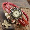 Vintage Armbanduhr Schmetterling Anhänger Pu-leder Uhr Frauen Damen Kleid Quarz Armbanduhren Uhren Mujer Schmuck Armband
