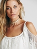 Vintage Damen Boho Beach Kleid Sexy Strap schier floraler Spitze Runde Hals Hippie Party Kleid Badeanzug Cover schwarz/weiss