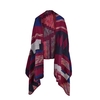 Vintage Frauen Faux Kaschmir gestrickt Poncho Schal Cardigan Sweate