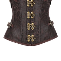 Vintage Frauen Korsett Steampunk Overbust Taille Trainer Cincher Stahl Boned Body Shaper Gürtel Bustiers Shapewear