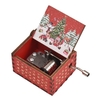 Vintage Holz Spieluhr Handkurbel Musik Etui Weihnachtsfest Geschenke Geschnitzte Gravur Kinder Spielzeug für Kinder Erwachsene