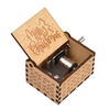 Vintage Holz Spieluhr Handkurbel Musik Etui Weihnachtsfest Geschenke Geschnitzte Gravur Kinder Spielzeug für Kinder Erwachsene