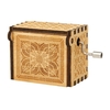 Vintage Holz Thema Song Music Box Hand betrieben geschnitzte Gravur Musik Fall kreative Kinder Spielzeug Festival präsentiert Geburtstagsgeschenke für Kinder