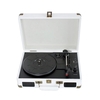 Vintage Phonograph Tragbarer Koffer Plattenspieler Plattenspieler mit Riemenantrieb und 3-Gang-Aux-Eingang Cinch-Ausgang Kopfhörerbuchse