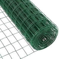 Vinylbeschichteter Gartenzaun Hardware Tuch Geflügelzaun Verzinkte Rollen Gartengehege Zaun Drahtzaun Rolle 118 * 20 Zoll für Balkon Hofgarten